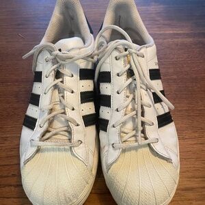 Adidas Superstar White & Black Sneakers – Classic Shell Toe